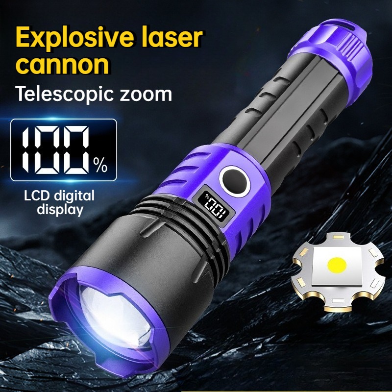 Outdoor Lighting For Camping - Multi Functional Strong Light LED Flashlight