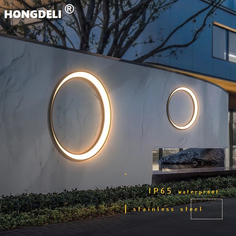 Outdoor Lighting Up And Down - Modern Outdoor Patio Light Moon Shape