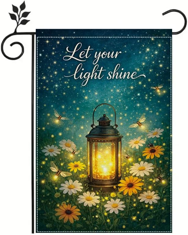 Outdoor Lighting For Your Yard - Garden Flag 12x18 Inch, Let Your