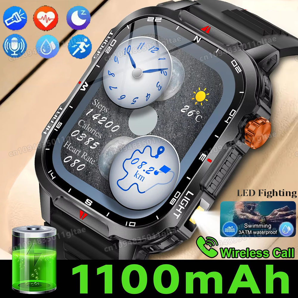 Outdoor Lighting Track - Military Outdoor Smart Watch Men’s GPS