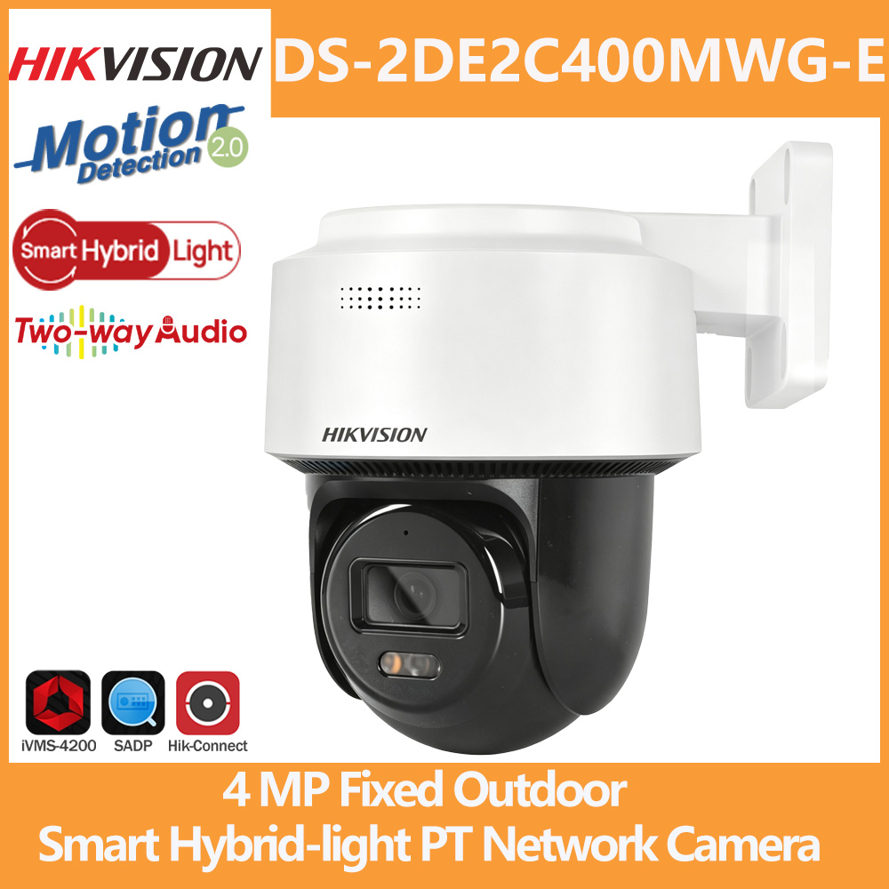 Outdoor Lighting Track - Hikvision PT Camera 4MP DS-2DE2C400MWG-E Outdoor