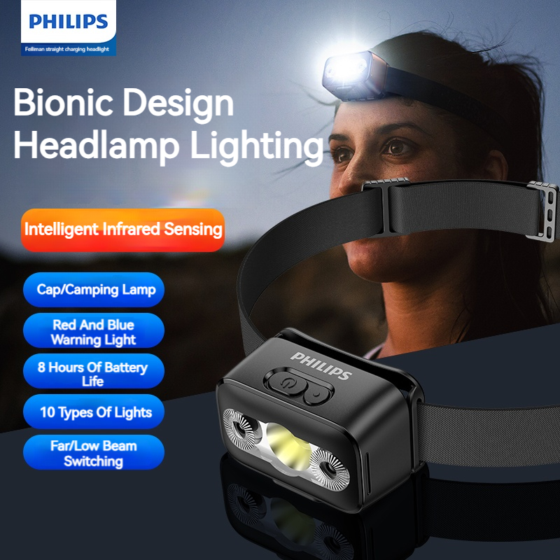 Philips LED Headlamp Sensor He - Outdoor Lighting Philips ulasan dan harga