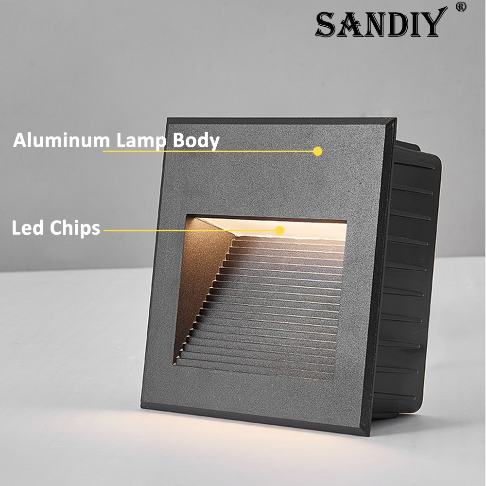 SANDIY Recessed Outdoor Wall S - Outdoor Lighting Up And Down ulasan dan harga