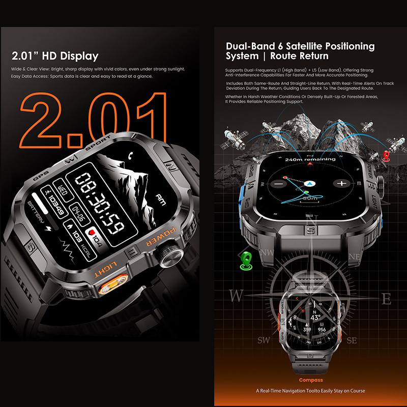 2026 New Smart Watch GPS Motio - Outdoor Lighting Track ulasan dan harga