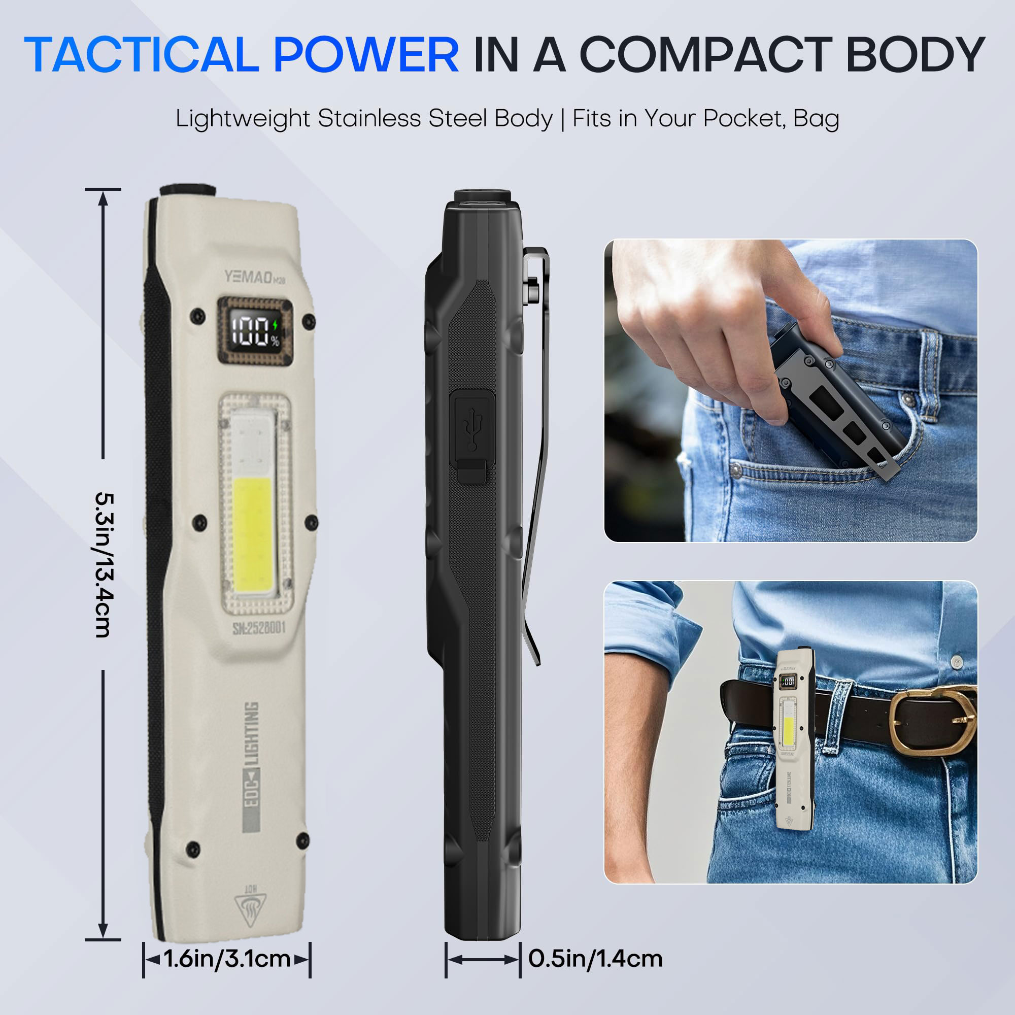 Portable 880LM YEMAO M28 Ultra - Outdoor Lighting Lumen ulasan dan harga