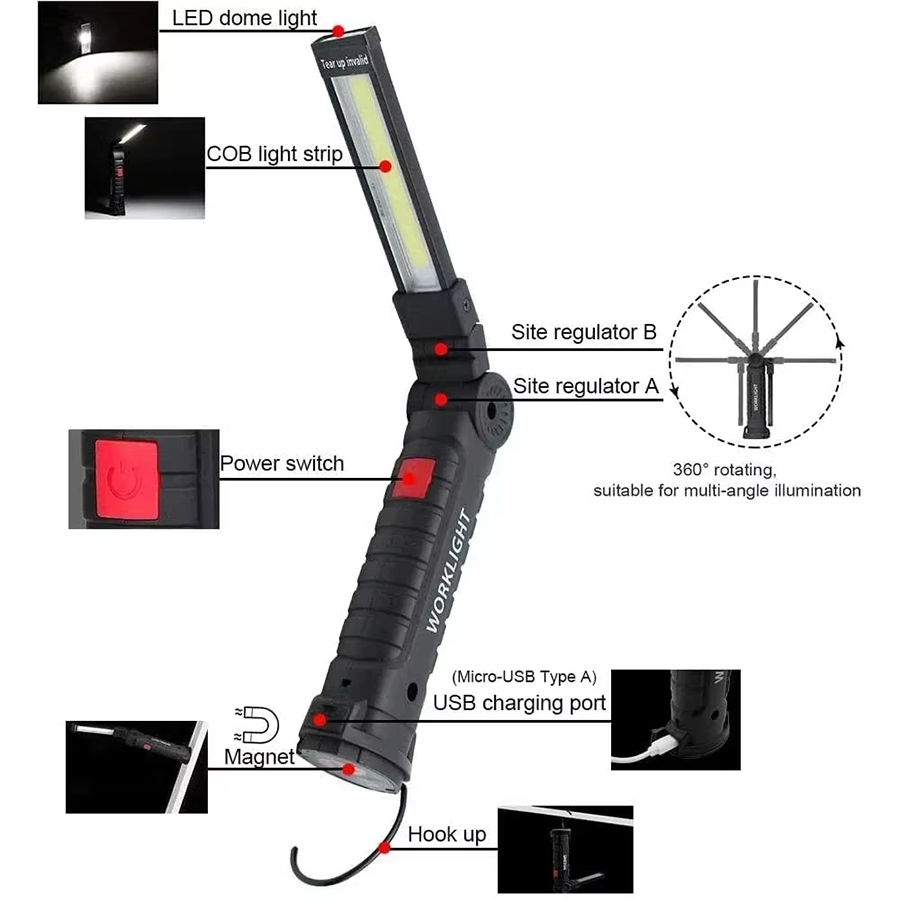 Portable LED Flashlight with M - Outdoor Lighting Lumen ulasan dan harga