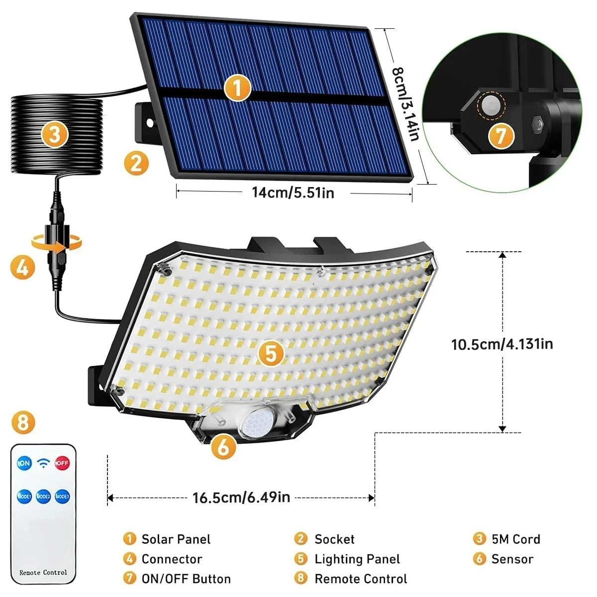 234LED Solar Outdoor Lights Mo - Outdoor Lighting Motion Sensor ulasan dan harga