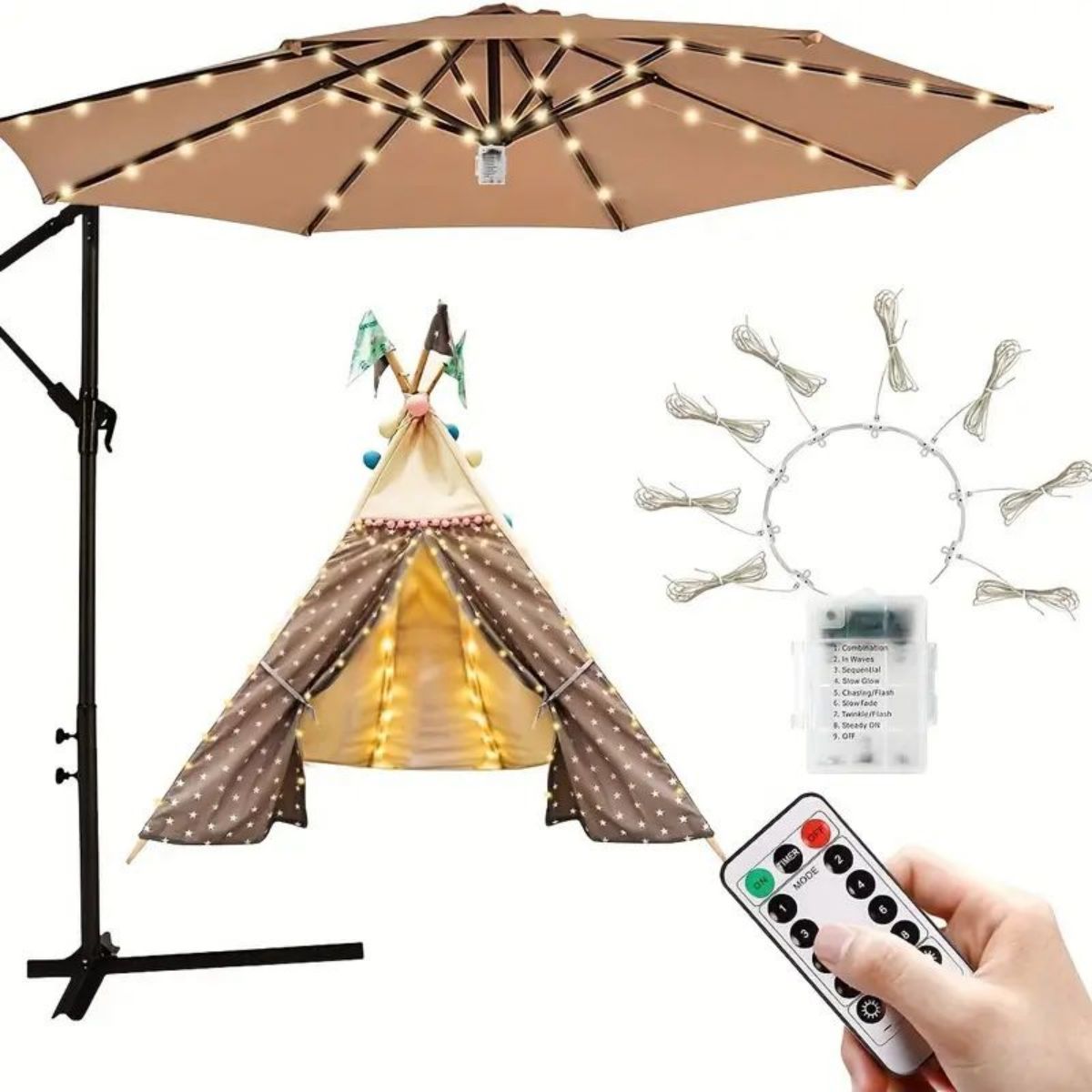 1pc Light Up Your Patio Yard U - Outdoor Lighting For Your Yard ulasan dan harga