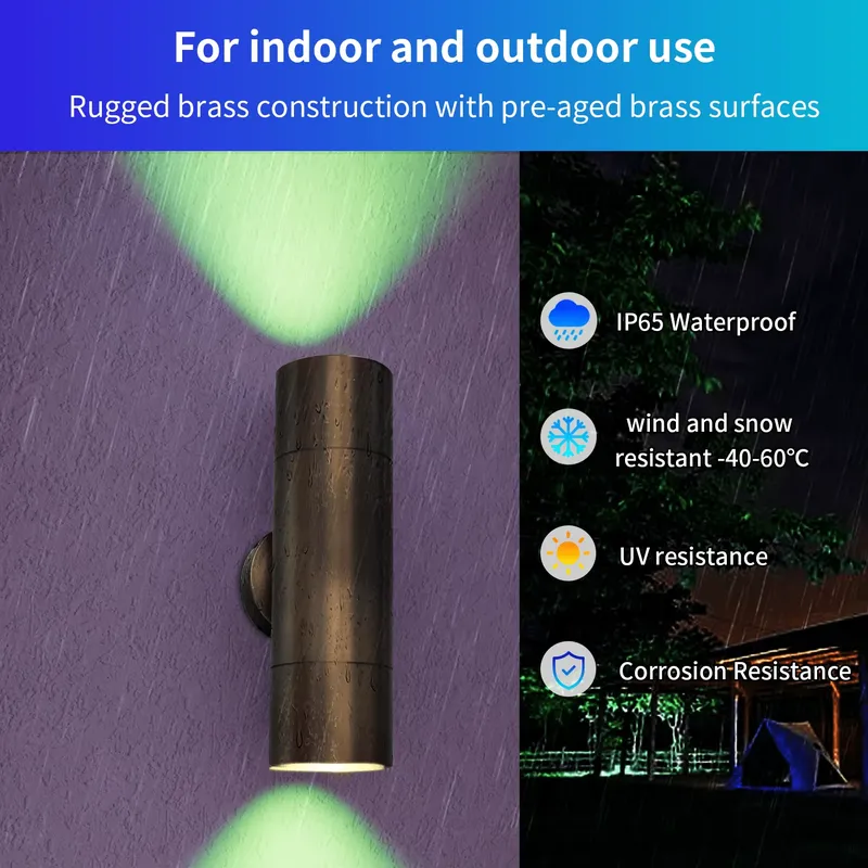 Durable Brass Outdoor LED Wall - Outdoor Lighting Ip65 ulasan dan harga