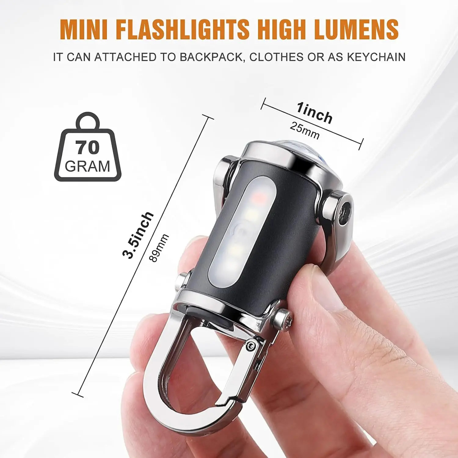 Mini Keychain Flashlight Recha - Outdoor Lighting Lumen ulasan dan harga
