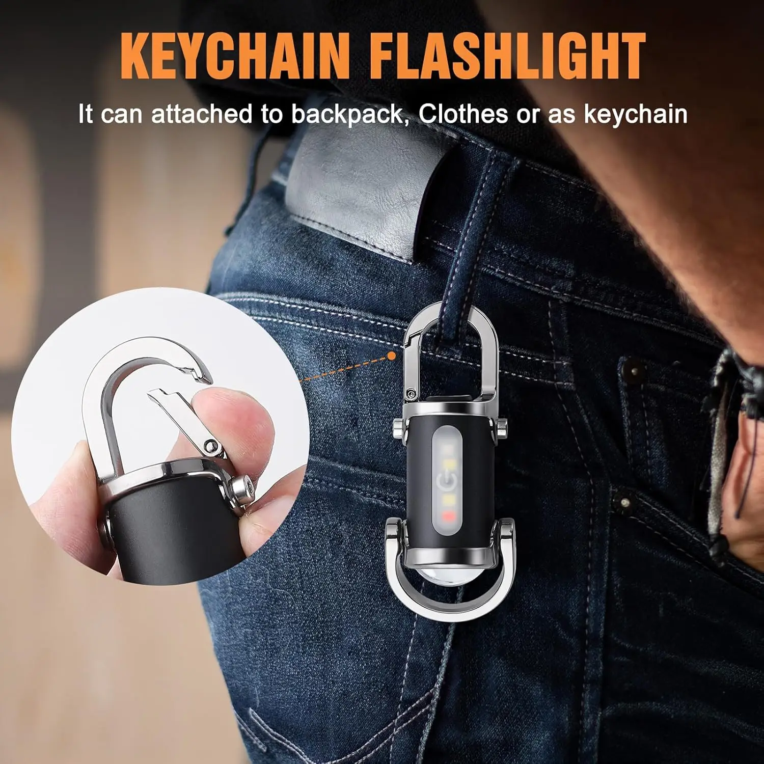 Mini Keychain Flashlight Recha - Outdoor Lighting Lumen ulasan dan harga