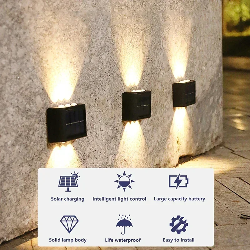 COB Solar Wall Lamp Outdoor Wa - Outdoor Lighting Uplight ulasan dan harga