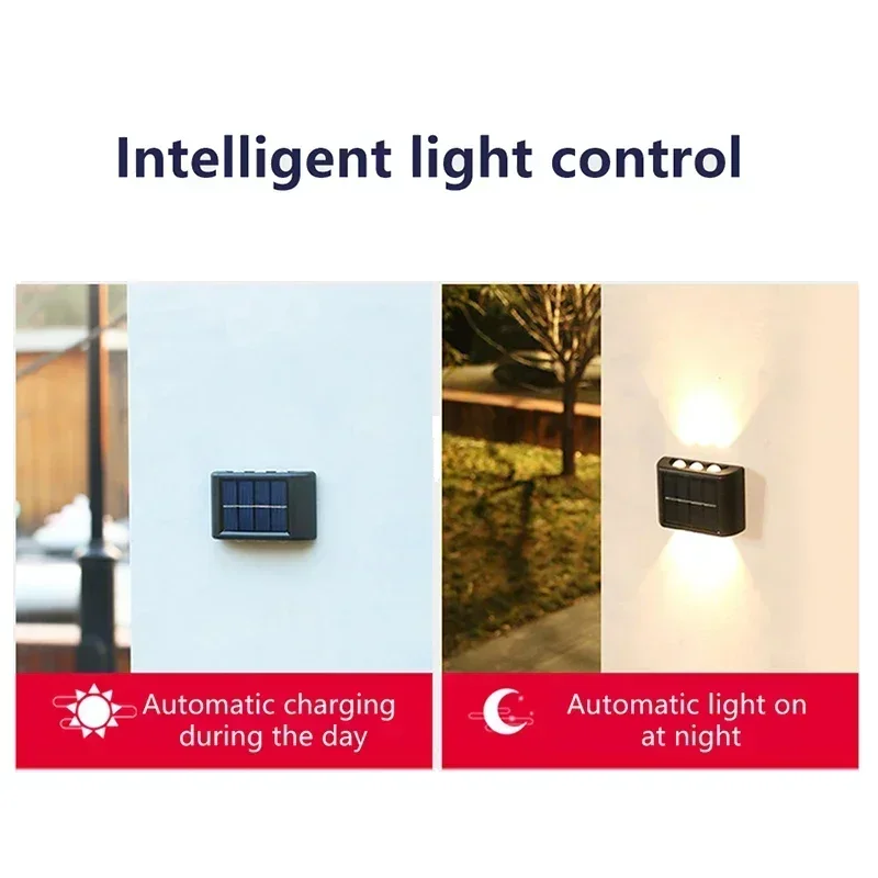 COB Solar Wall Lamp Outdoor Wa - Outdoor Lighting Uplight ulasan dan harga