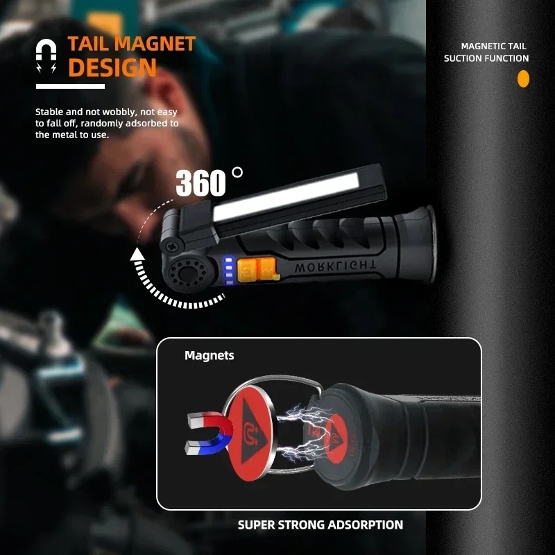 Portable COB LED Flashlight US - Outdoor Lighting Lumen ulasan dan harga