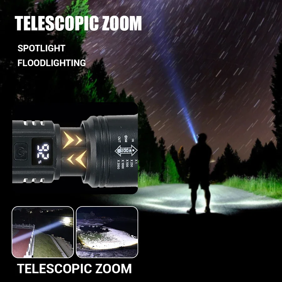 9900LM Powerful LED Flashlight - Outdoor Lighting Ideas ulasan dan harga
