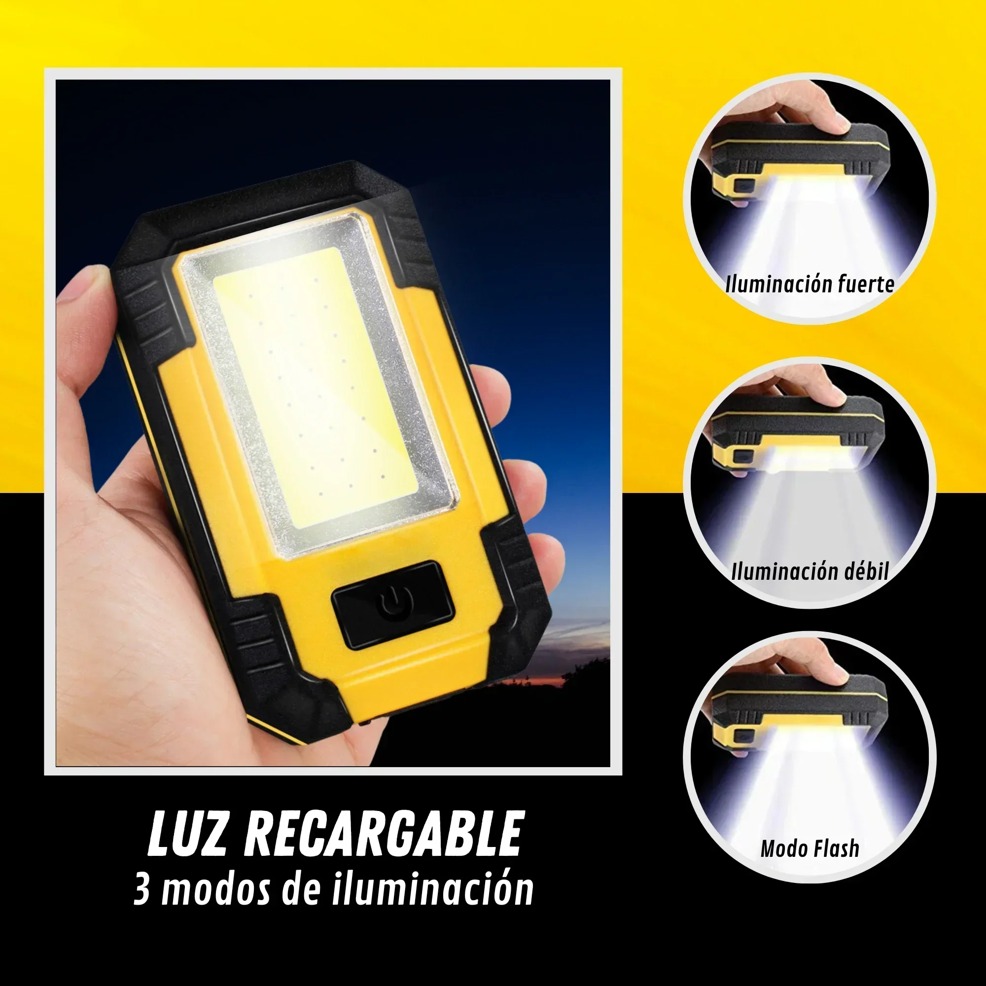 Rechargeable 4000MaH Work Ligh - Outdoor Lighting Lumen ulasan dan harga