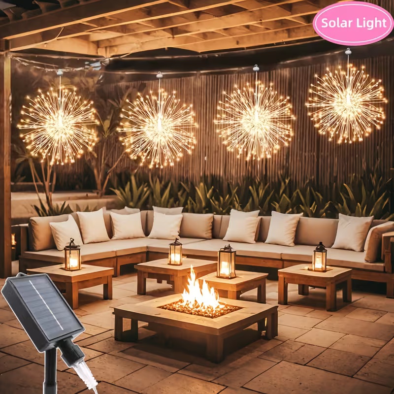 LED Solar Hanging Firework Lig - Outdoor Lighting For Your Yard ulasan dan harga