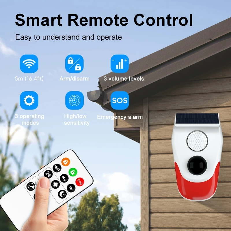 Solar Sound Light Alarm Wirele - Outdoor Lighting Motion Sensor ulasan dan harga