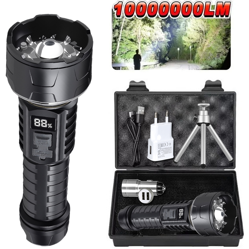 COB LED Flashlight Rechargeabl - Outdoor Lighting For Camping ulasan dan harga
