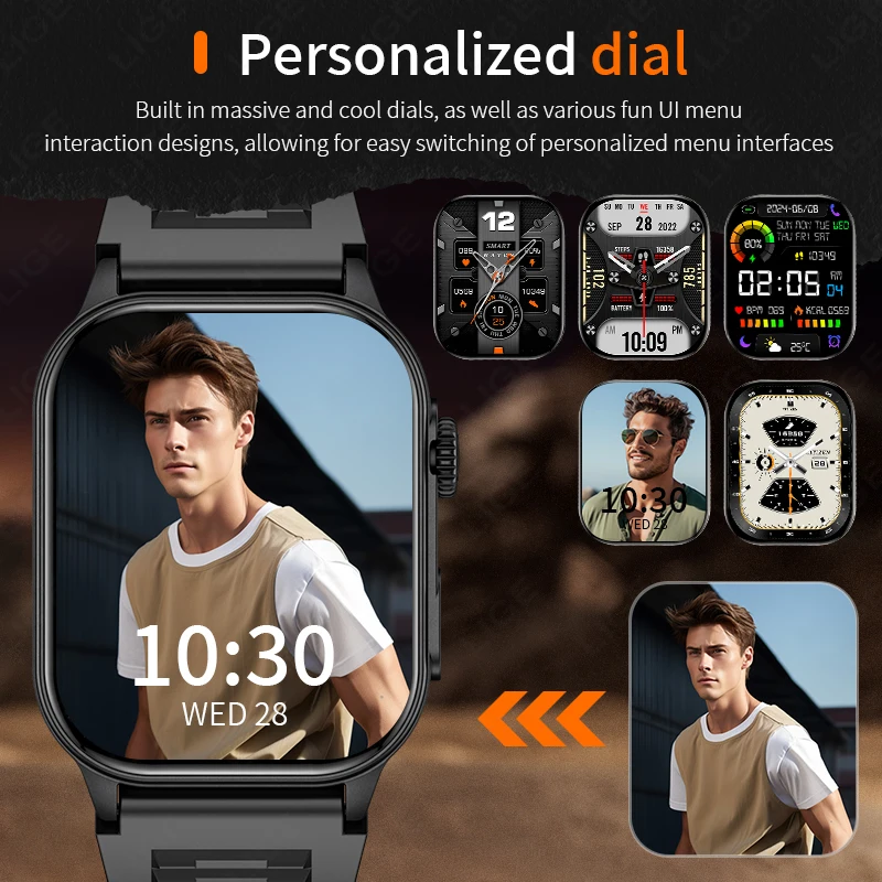 LIGE 2026 Outdoor Smart Watch  - Outdoor Lighting Track ulasan dan harga
