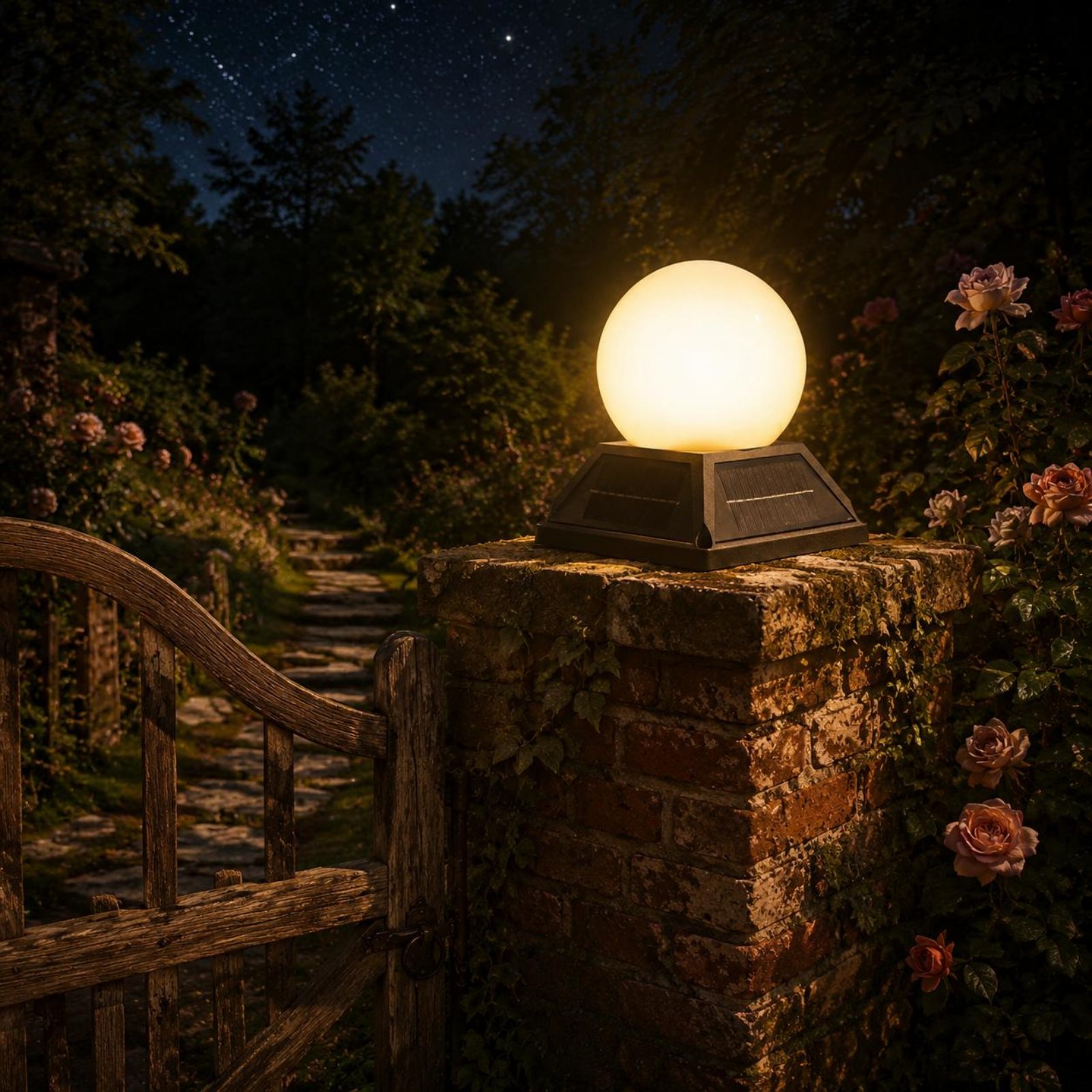 Solar Post Cap Light Wireless  - Outdoor Lighting Ip65 ulasan dan harga