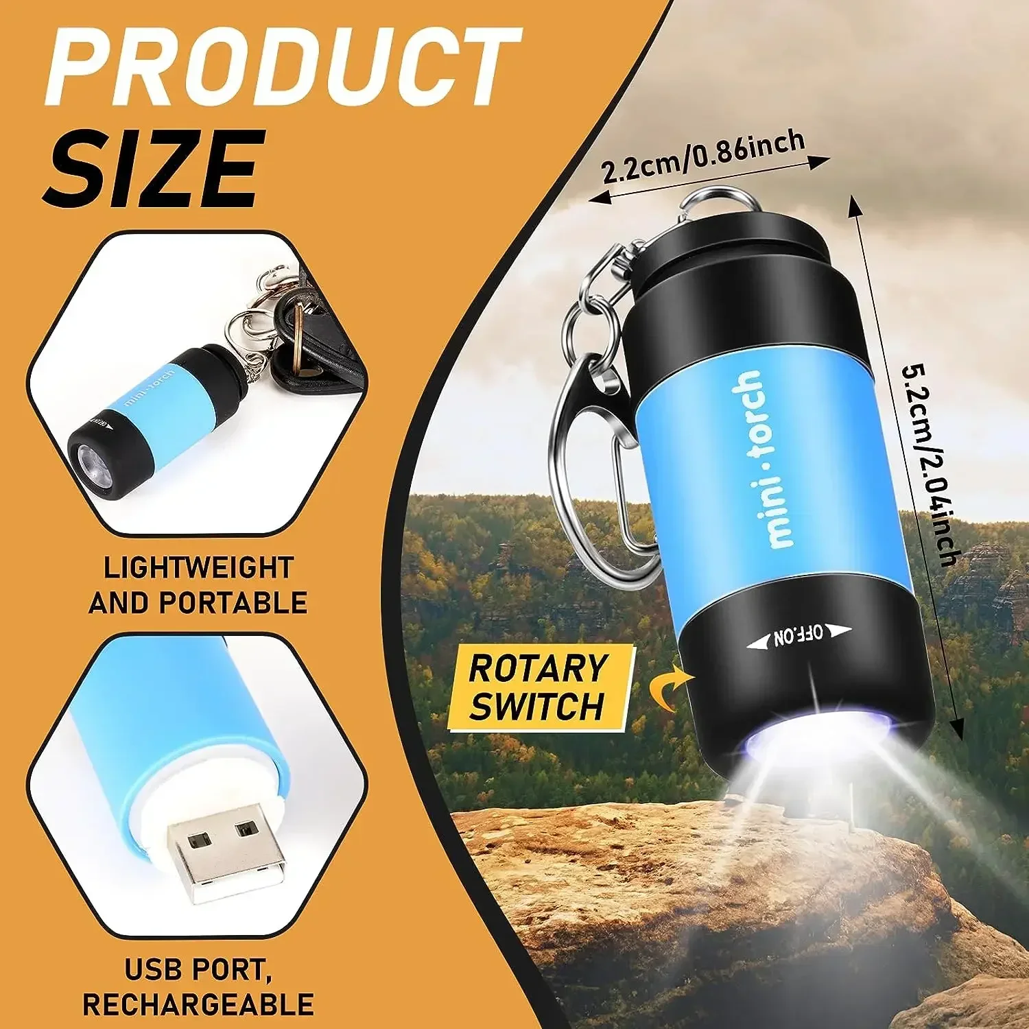 USB Charge LED Flashlight  Mul - Outdoor Lighting Permanent ulasan dan harga