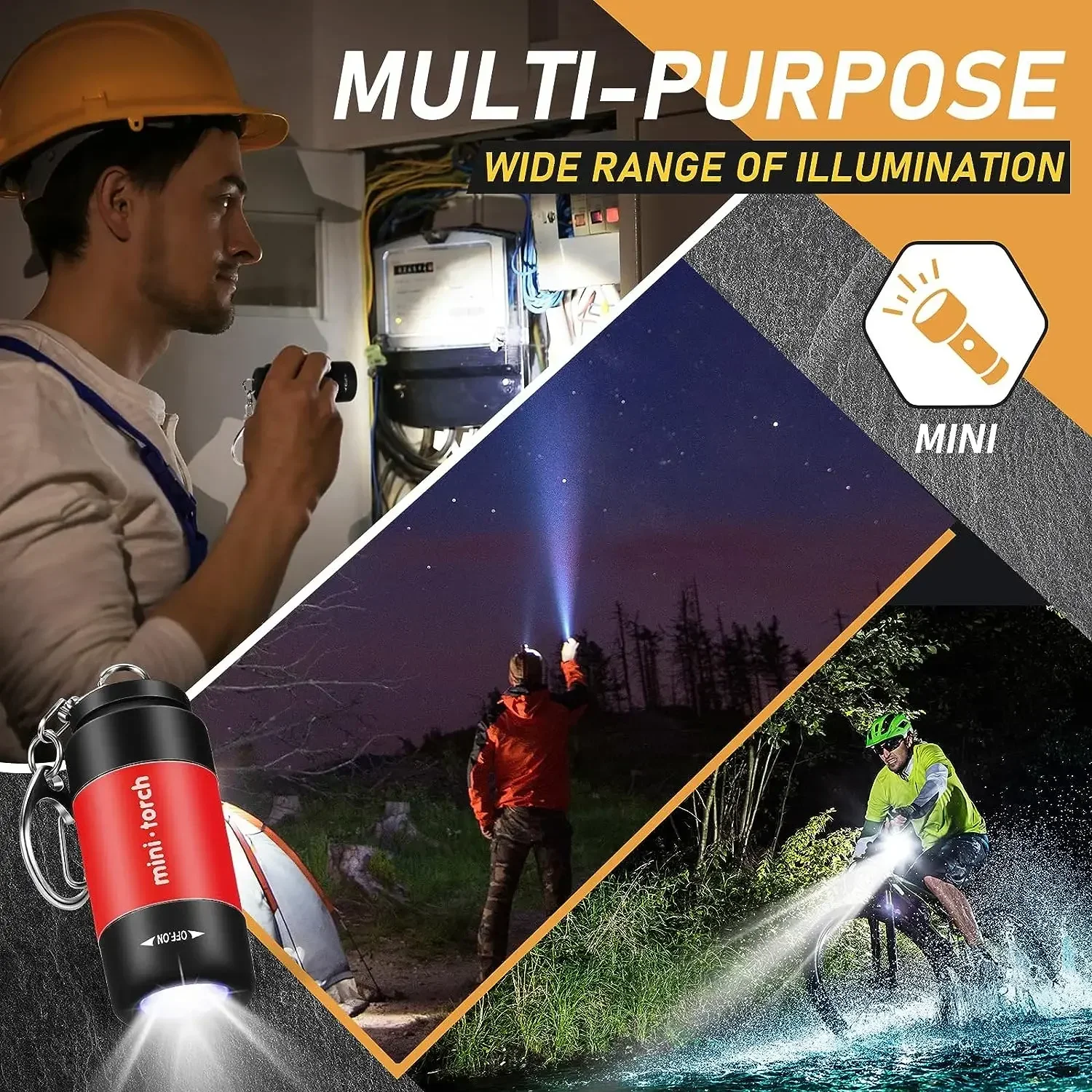 USB Charge LED Flashlight  Mul - Outdoor Lighting Permanent ulasan dan harga