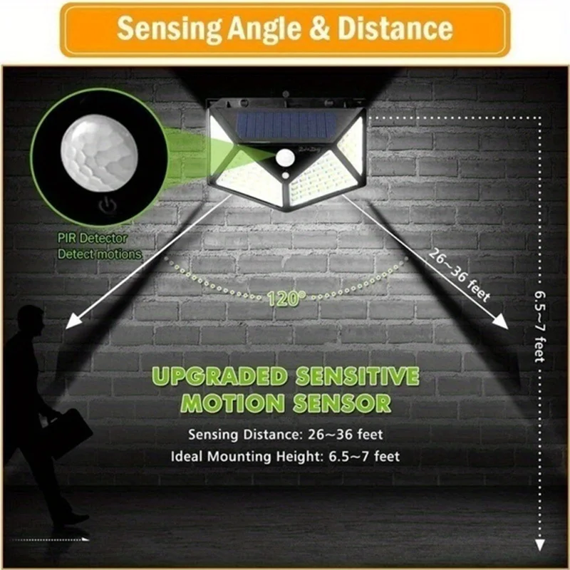 100Led Multifunctional Solar L - Outdoor Lighting Motion Sensor ulasan dan harga