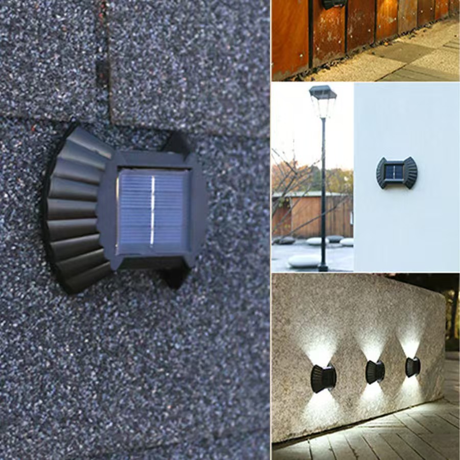 Solar Wall Light 2/8LED Waterp - Outdoor Lighting For Your Yard ulasan dan harga