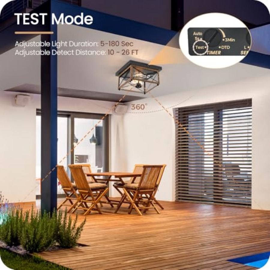 Outdoor Ceiling Light with Mot - Outdoor Lighting Motion Sensor ulasan dan harga