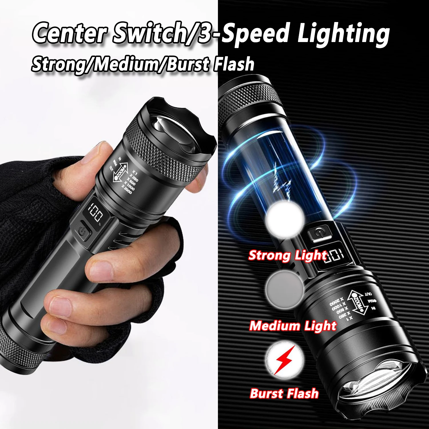 Ultra Bright LED Flashlight 20 - Outdoor Lighting Lumen ulasan dan harga