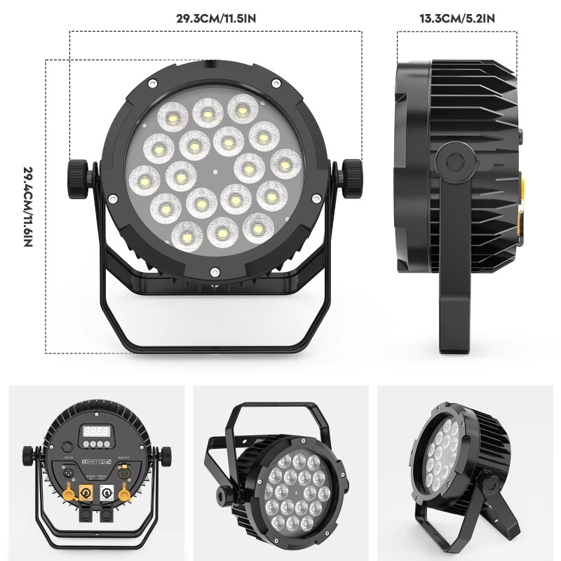 4Pcs 18X10W IP65 Waterproof Pa - Outdoor Lighting Ip65 ulasan dan harga