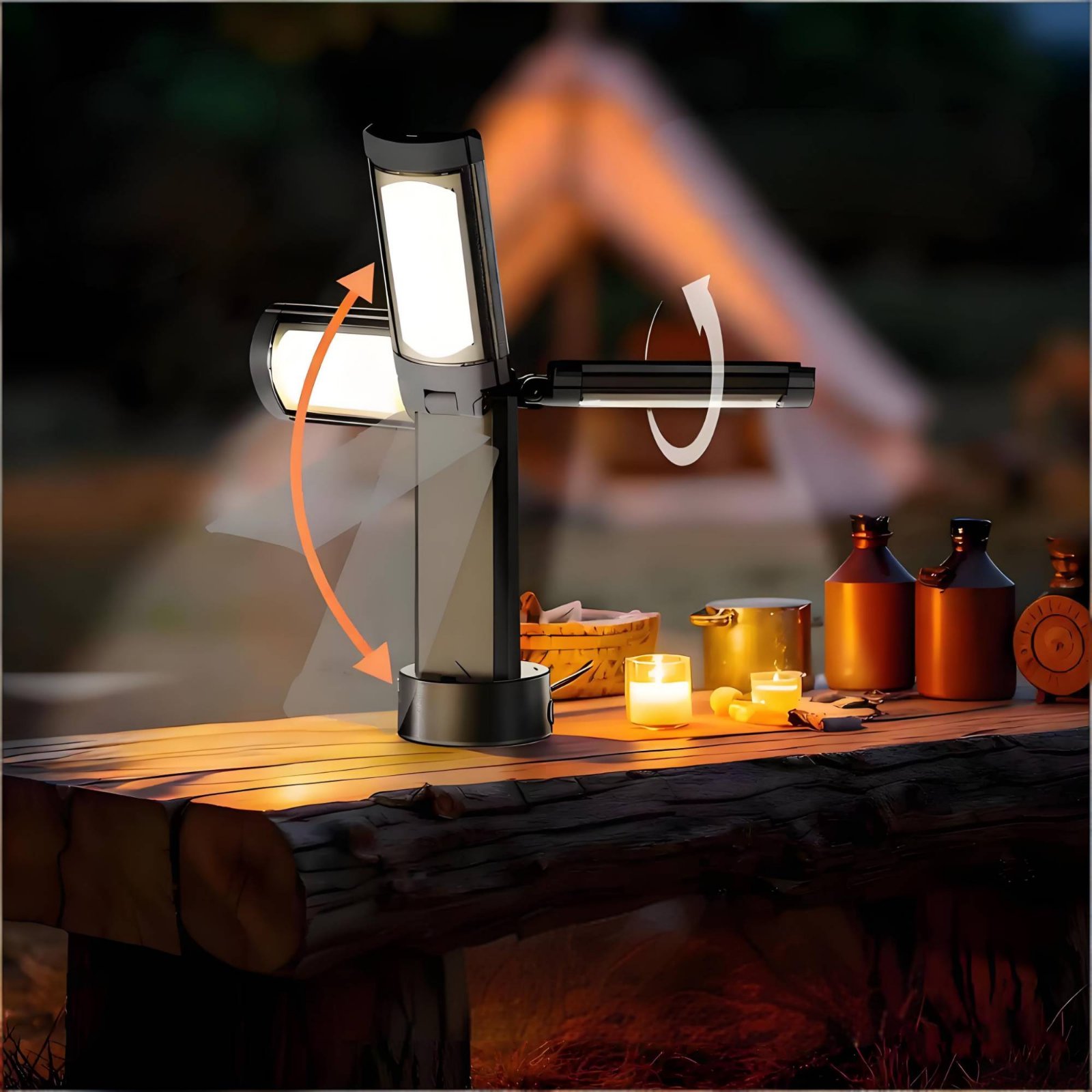 Telescopic Tent Lamp Adjustabl - Outdoor Lighting For Camping ulasan dan harga
