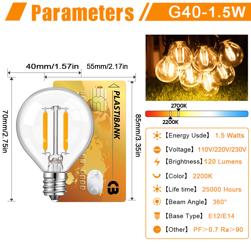 Globe Clear Glass LED Replacem - Outdoor Lighting Replacement Parts ulasan dan harga