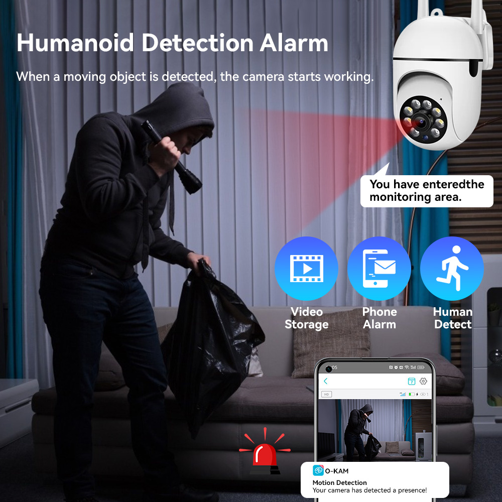 8MP 2.4G Wifi IP CCTV Camera C - Outdoor Lighting Track ulasan dan harga