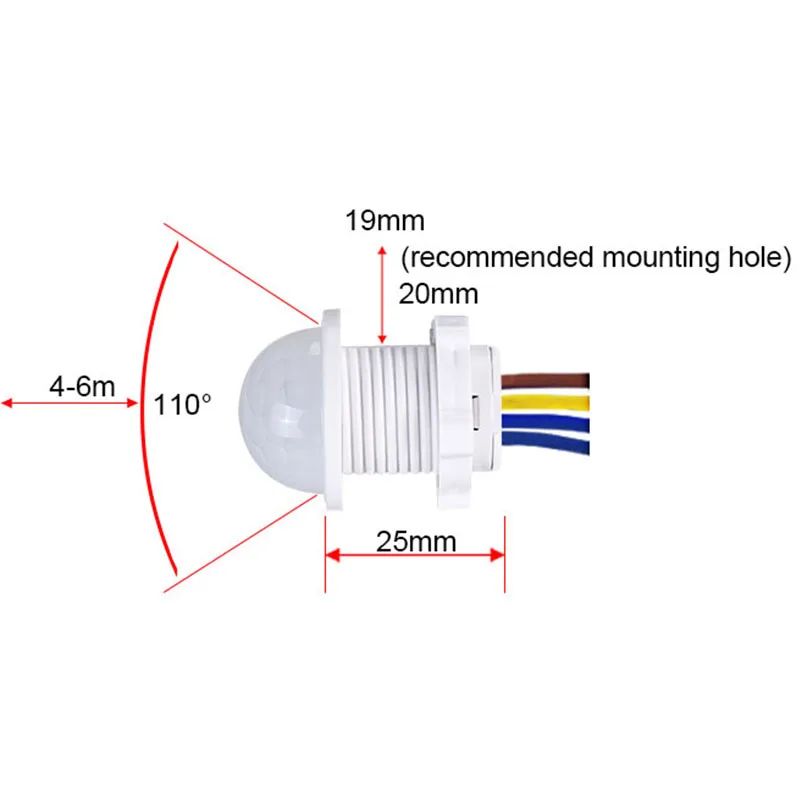 PIR Motion Sensor Detector Sma - Outdoor Lighting Motion Sensor ulasan dan harga