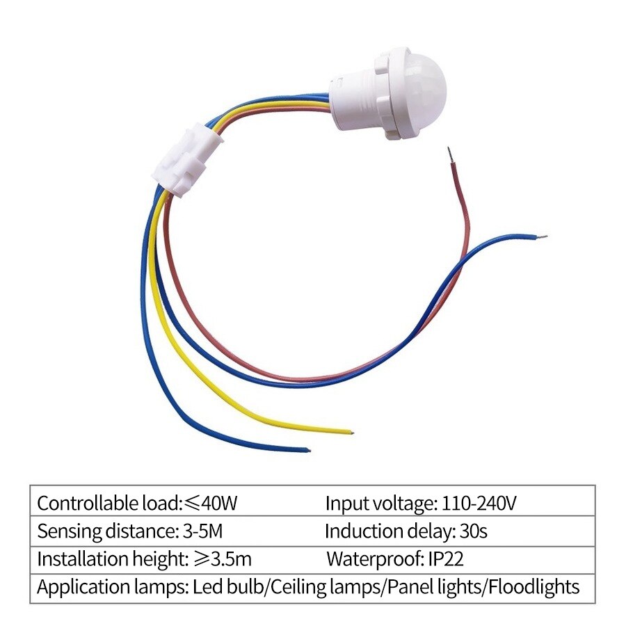 PIR Motion Sensor Detector Sma - Outdoor Lighting Motion Sensor ulasan dan harga