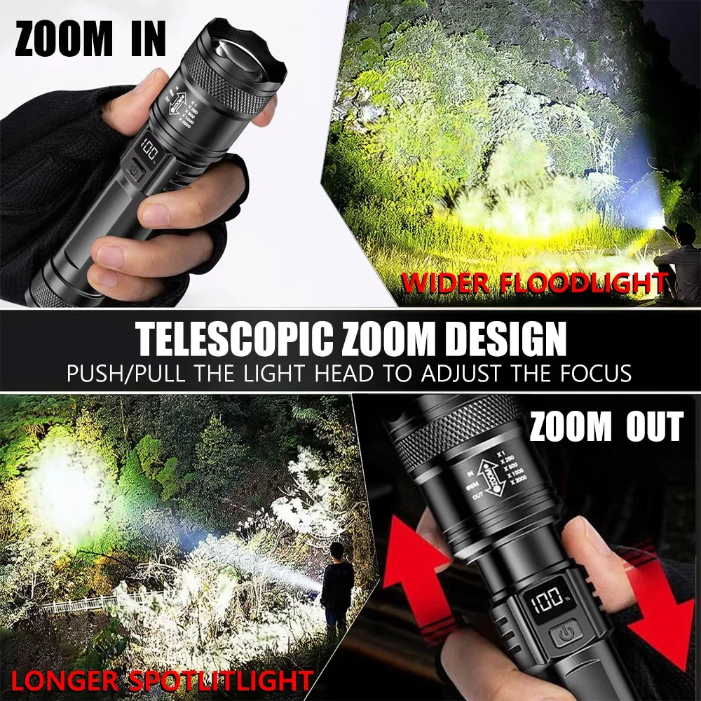 Rechargeable LED Flashlight Zo - Outdoor Lighting Lumen ulasan dan harga