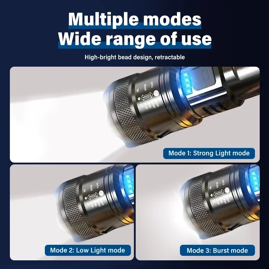 Tactical LED Flashlight 2000LM - Outdoor Lighting Lumen ulasan dan harga
