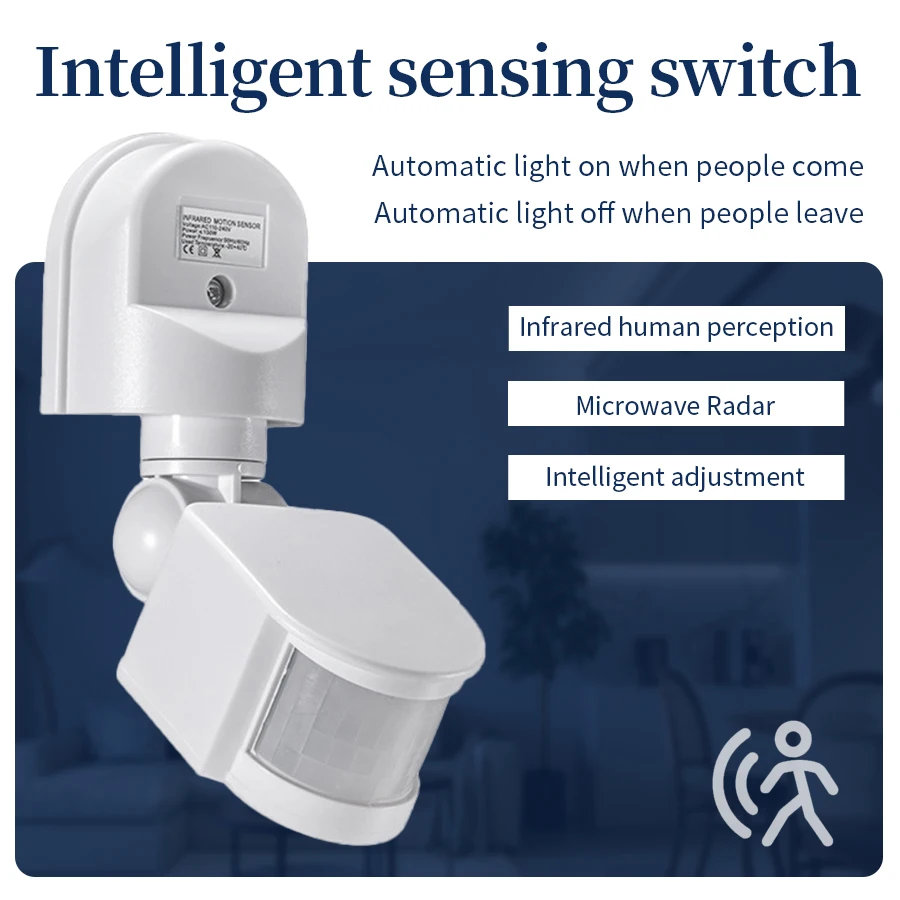 100-240V 12V PIR Motion Sensor - Outdoor Lighting Motion Sensor ulasan dan harga