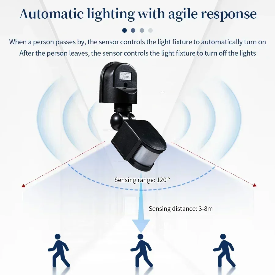 100-240V 12V PIR Motion Sensor - Outdoor Lighting Motion Sensor ulasan dan harga