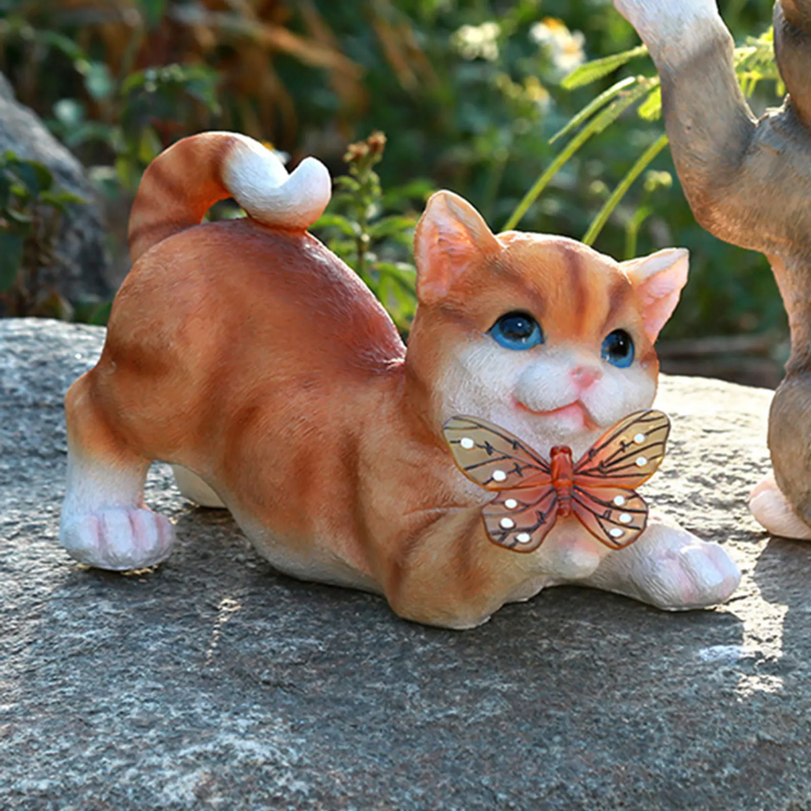 Outdoor Cat Sculpture Figurine - Outdoor Lighting Permanent ulasan dan harga