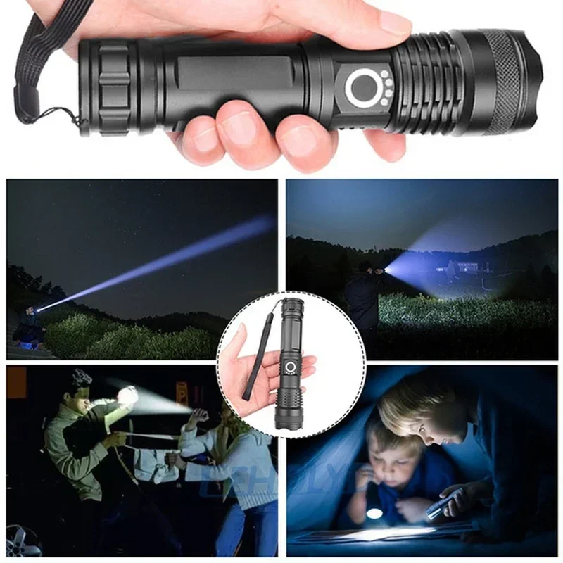 High Power XHP70 Led Flashligh - Outdoor Lighting Lumen ulasan dan harga