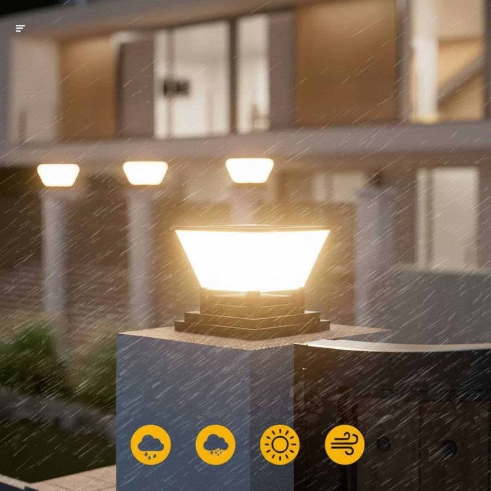 Solar Post Light Water Resista - Outdoor Lighting Ip65 ulasan dan harga