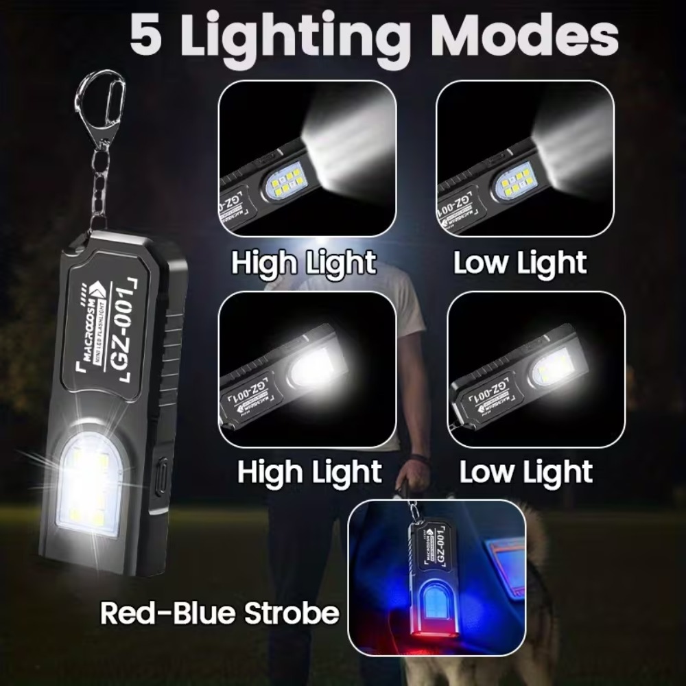 Mini COB LED Keychain Flashlig - Outdoor Lighting Lumen ulasan dan harga