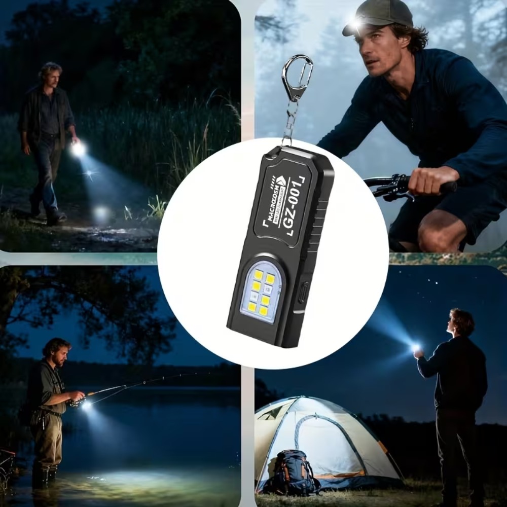 Mini COB LED Keychain Flashlig - Outdoor Lighting Lumen ulasan dan harga